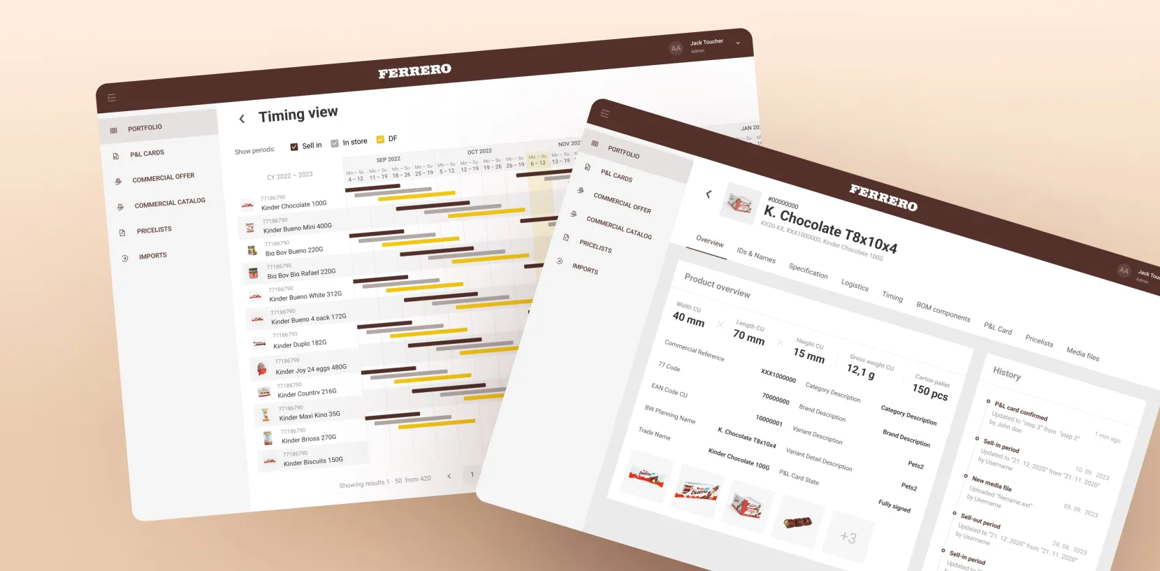 Ferrero - Product Management System by Touch4IT